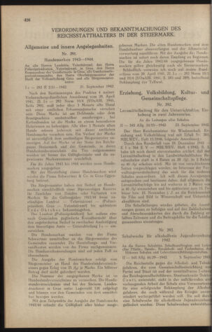 Verordnungsblatt der steiermärkischen Landesregierung 19421003 Seite: 2