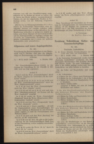 Verordnungsblatt der steiermärkischen Landesregierung 19421010 Seite: 6