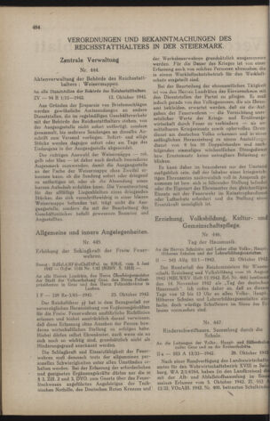 Verordnungsblatt der steiermärkischen Landesregierung 19421031 Seite: 2