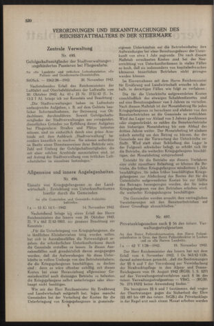 Verordnungsblatt der steiermärkischen Landesregierung 19421125 Seite: 2