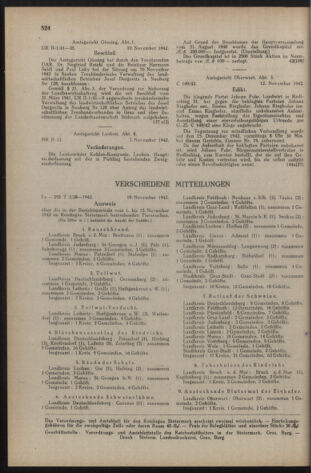 Verordnungsblatt der steiermärkischen Landesregierung 19421125 Seite: 6