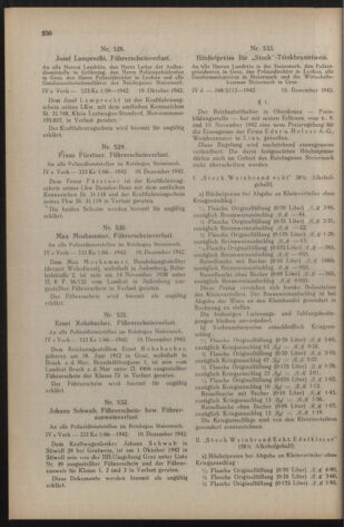 Verordnungsblatt der steiermärkischen Landesregierung 19421219 Seite: 2