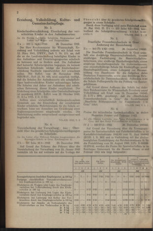 Verordnungsblatt der steiermärkischen Landesregierung 19430106 Seite: 2