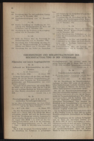 Verordnungsblatt der steiermärkischen Landesregierung 19430120 Seite: 2