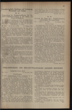 Verordnungsblatt der steiermärkischen Landesregierung 19430123 Seite: 3