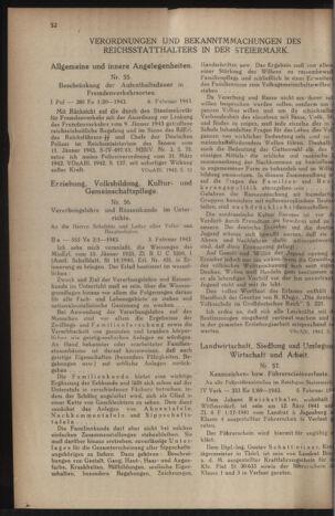 Verordnungsblatt der steiermärkischen Landesregierung 19430213 Seite: 2