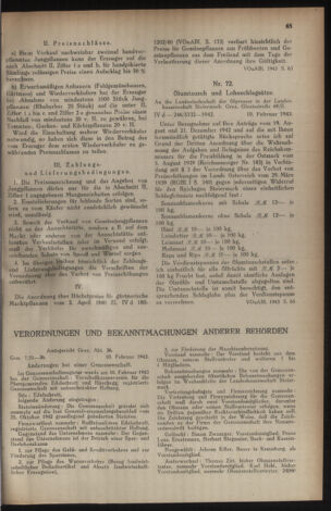 Verordnungsblatt der steiermärkischen Landesregierung 19430220 Seite: 5