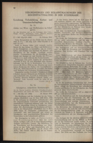 Verordnungsblatt der steiermärkischen Landesregierung 19430224 Seite: 2