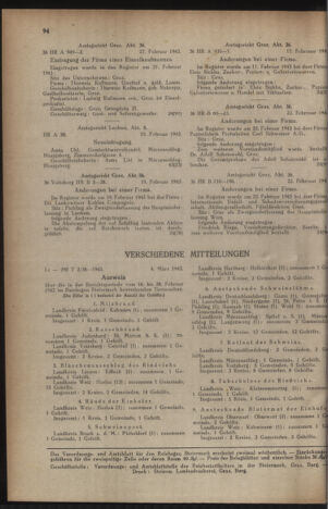 Verordnungsblatt der steiermärkischen Landesregierung 19430310 Seite: 4