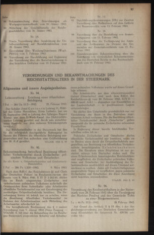 Verordnungsblatt der steiermärkischen Landesregierung 19430313 Seite: 3