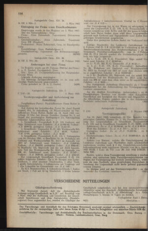 Verordnungsblatt der steiermärkischen Landesregierung 19430317 Seite: 10