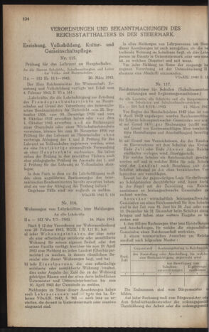 Verordnungsblatt der steiermärkischen Landesregierung 19430327 Seite: 2