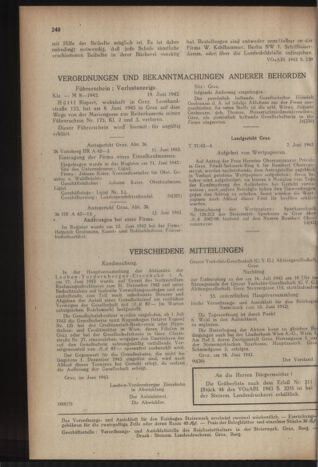 Verordnungsblatt der steiermärkischen Landesregierung 19430623 Seite: 2