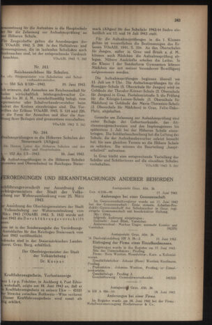 Verordnungsblatt der steiermärkischen Landesregierung 19430626 Seite: 3