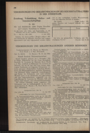 Verordnungsblatt der steiermärkischen Landesregierung 19430804 Seite: 2