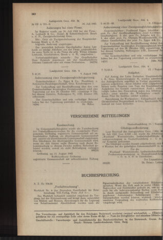 Verordnungsblatt der steiermärkischen Landesregierung 19430818 Seite: 2