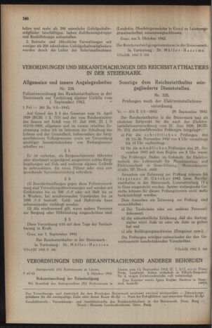 Verordnungsblatt der steiermärkischen Landesregierung 19431009 Seite: 2