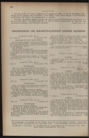 Verordnungsblatt der steiermärkischen Landesregierung 19431030 Seite: 8