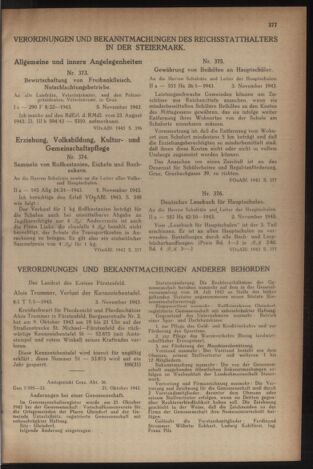 Verordnungsblatt der steiermärkischen Landesregierung 19431110 Seite: 3