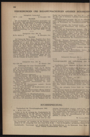 Verordnungsblatt der steiermärkischen Landesregierung 19431127 Seite: 4