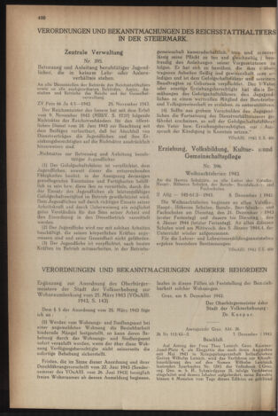 Verordnungsblatt der steiermärkischen Landesregierung 19431211 Seite: 2