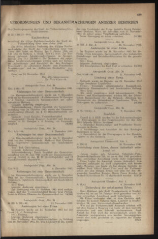 Verordnungsblatt der steiermärkischen Landesregierung 19431222 Seite: 5