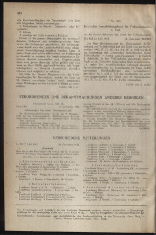 Verordnungsblatt der steiermärkischen Landesregierung 19431224 Seite: 2