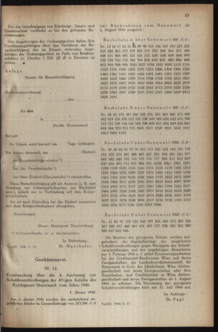 Verordnungsblatt der steiermärkischen Landesregierung 19440115 Seite: 5