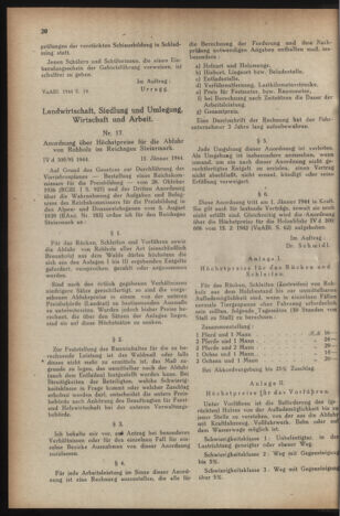 Verordnungsblatt der steiermärkischen Landesregierung 19440119 Seite: 2