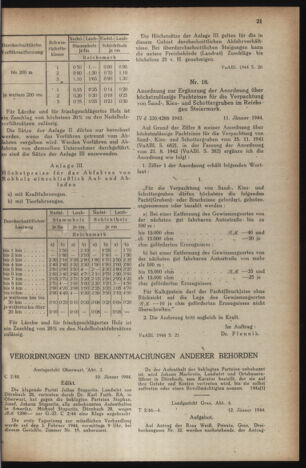 Verordnungsblatt der steiermärkischen Landesregierung 19440119 Seite: 3