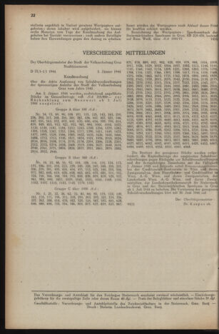 Verordnungsblatt der steiermärkischen Landesregierung 19440119 Seite: 4