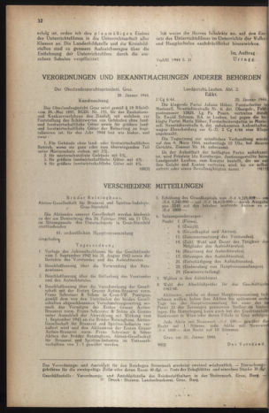 Verordnungsblatt der steiermärkischen Landesregierung 19440129 Seite: 4