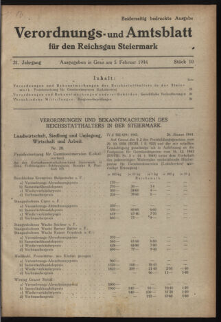 Verordnungsblatt der steiermärkischen Landesregierung 19440205 Seite: 3