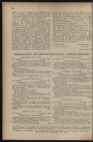 Verordnungsblatt der steiermärkischen Landesregierung 19440209 Seite: 2