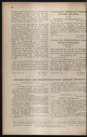 Verordnungsblatt der steiermärkischen Landesregierung 19440318 Seite: 2