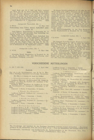 Verordnungsblatt der steiermärkischen Landesregierung 19440412 Seite: 4