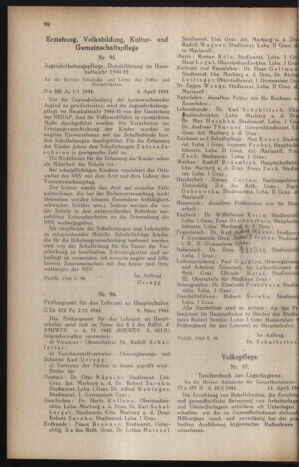 Verordnungsblatt der steiermärkischen Landesregierung 19440419 Seite: 2