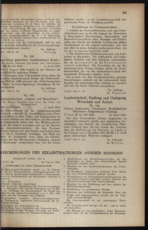 Verordnungsblatt der steiermärkischen Landesregierung 19440422 Seite: 5