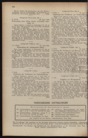 Verordnungsblatt der steiermärkischen Landesregierung 19440429 Seite: 2