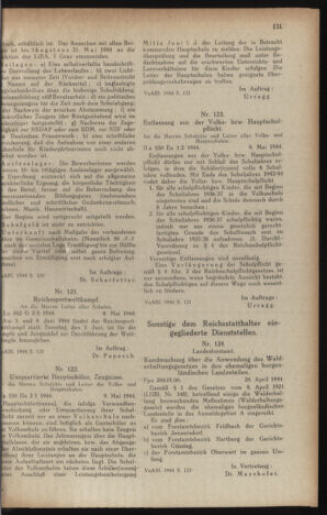 Verordnungsblatt der steiermärkischen Landesregierung 19440513 Seite: 11