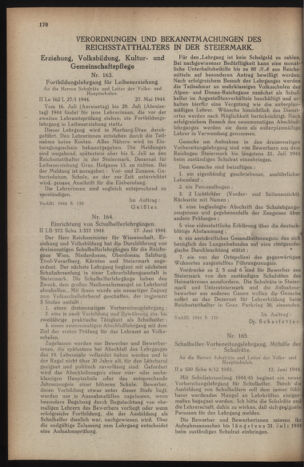 Verordnungsblatt der steiermärkischen Landesregierung 19440624 Seite: 2