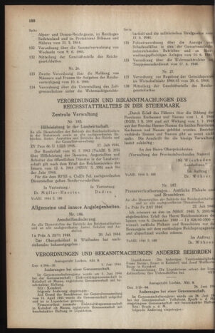 Verordnungsblatt der steiermärkischen Landesregierung 19440726 Seite: 2