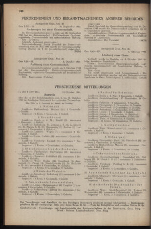 Verordnungsblatt der steiermärkischen Landesregierung 19441028 Seite: 2