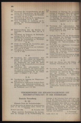 Verordnungsblatt der steiermärkischen Landesregierung 19441129 Seite: 2