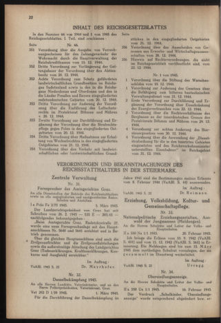 Verordnungsblatt der steiermärkischen Landesregierung 19450317 Seite: 2