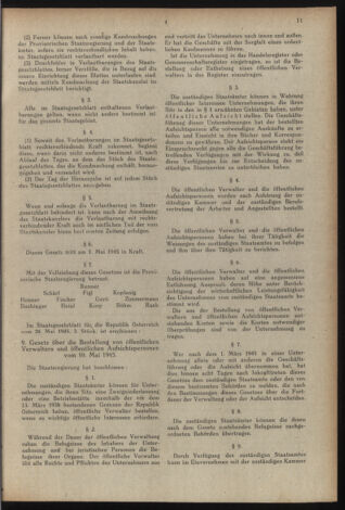 Verordnungsblatt der steiermärkischen Landesregierung 19450716 Seite: 11