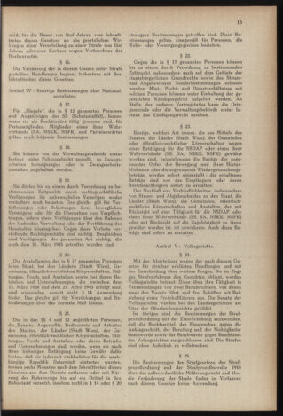 Verordnungsblatt der steiermärkischen Landesregierung 19450716 Seite: 15