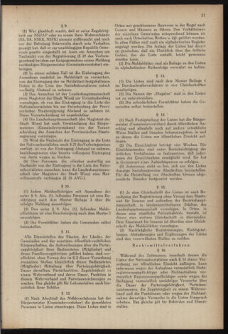 Verordnungsblatt der steiermärkischen Landesregierung 19450716 Seite: 21