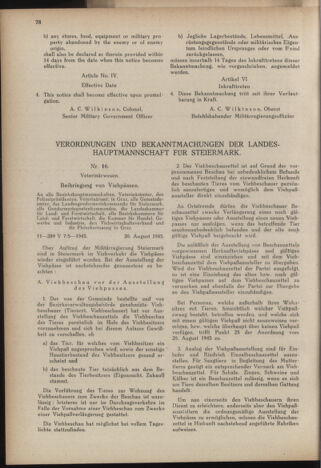 Verordnungsblatt der steiermärkischen Landesregierung 19450831 Seite: 14