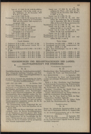 Verordnungsblatt der steiermärkischen Landesregierung 19451031 Seite: 7